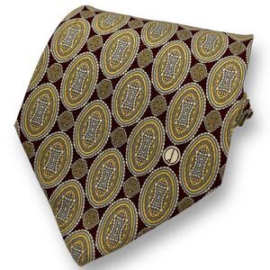 DUNHILL Men’s Medallion Geometric Tie, 100% Silk, Made in Italy